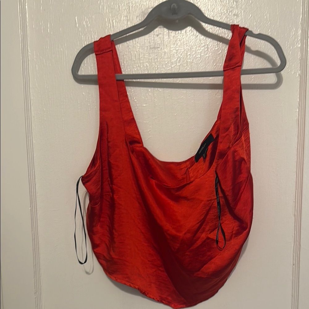 Forever 21 Scarlet Sleeveless Crop Top
